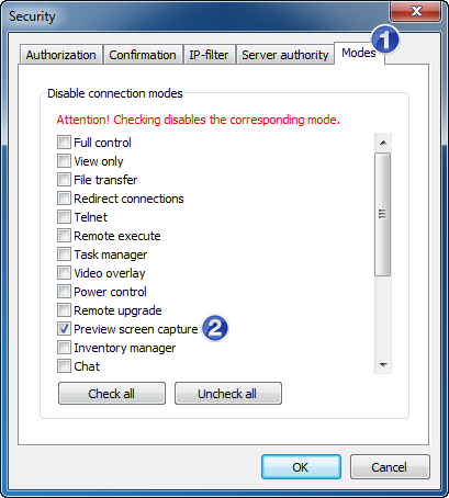 how to change size of desktop in remote utilities viewer