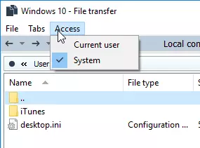 access menu list like .net