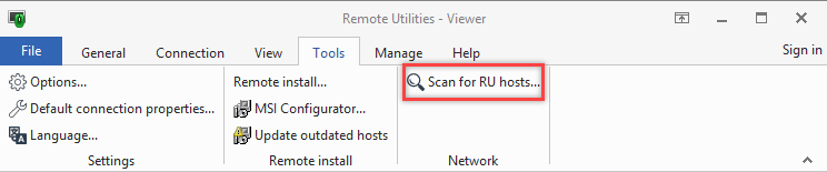 windows network scanner hosts
